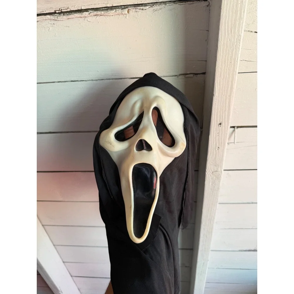 Vintage Scream Ghostface Mask Easter Unlimited Inc Horror Movie Halloween Black